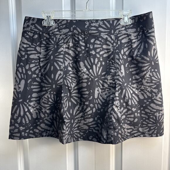 RipSkirt Hawaiian Wrap Skirt Shibori Butterfly Black & Gray Length 1 Sz L NWT - Picture 2 of 10